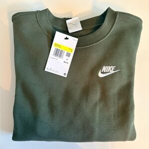 Nike Women's Olive Green Sweatshirt
